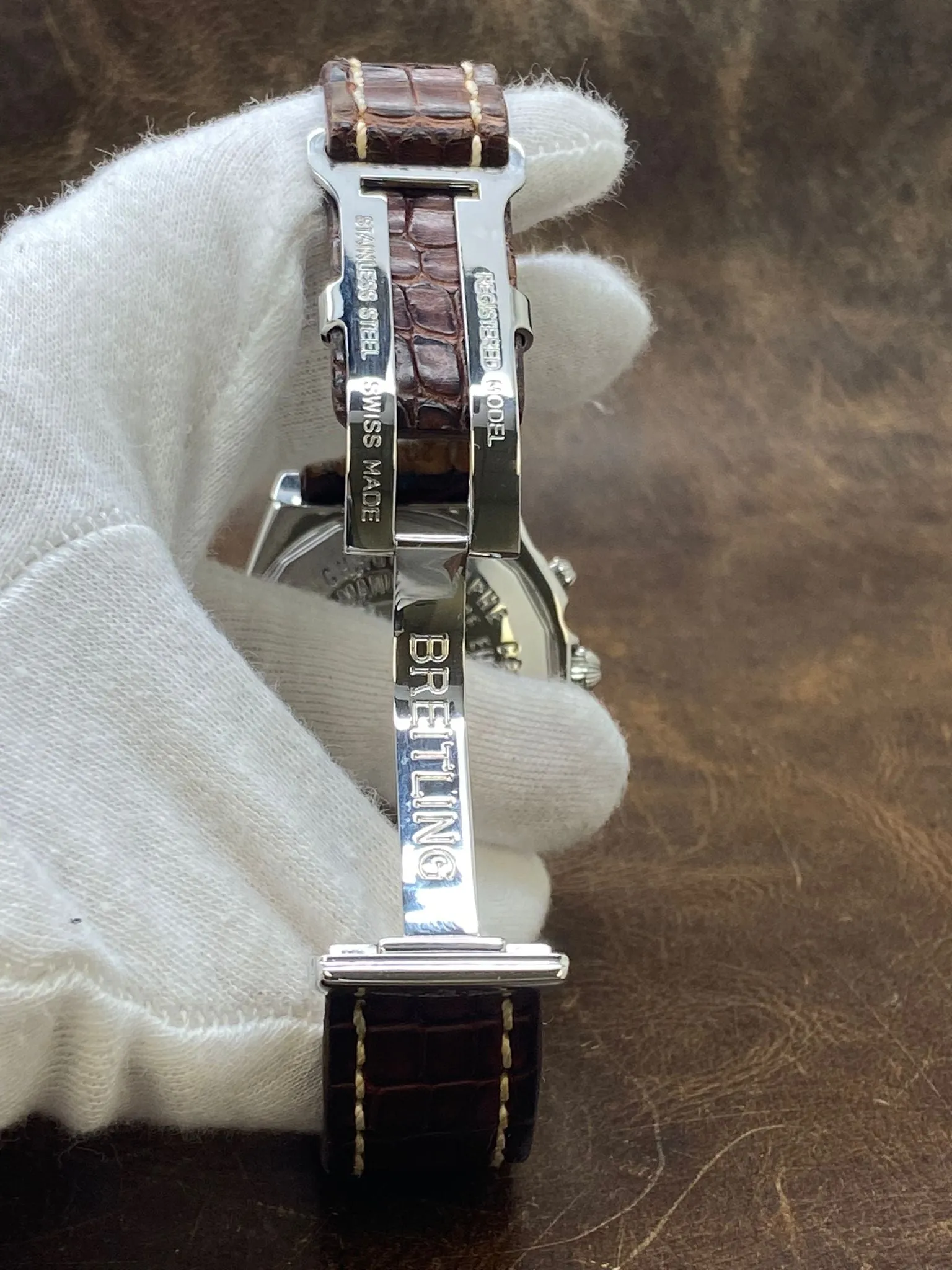 Breitling Chronomat Longitude 40mm A20348 Brown Panda Dial Automatic Men's Watch