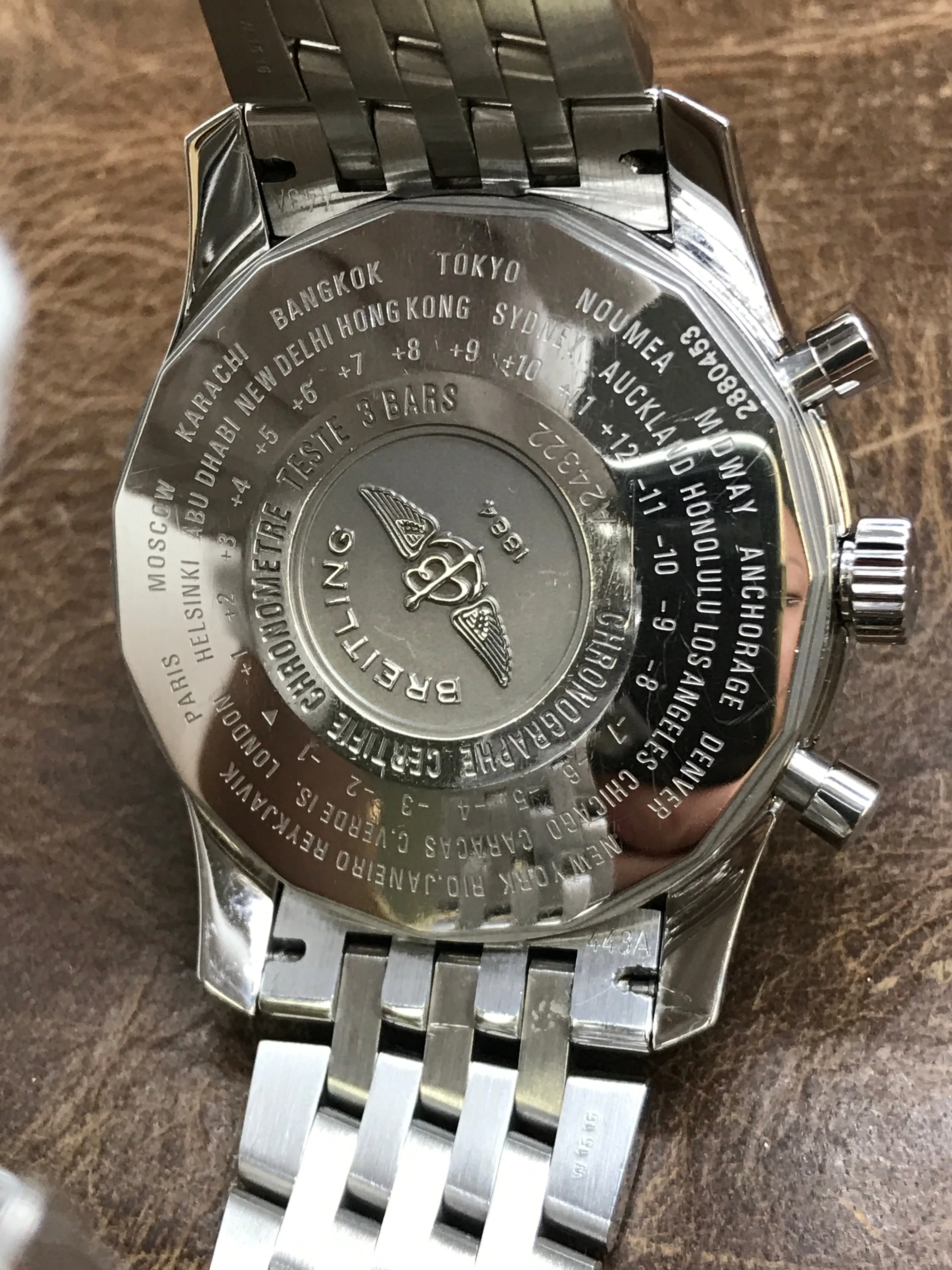 Breitling Navitimer Chronograph 46 GMT A24322121C2A1 Blue Dial Automatic Men's Watch