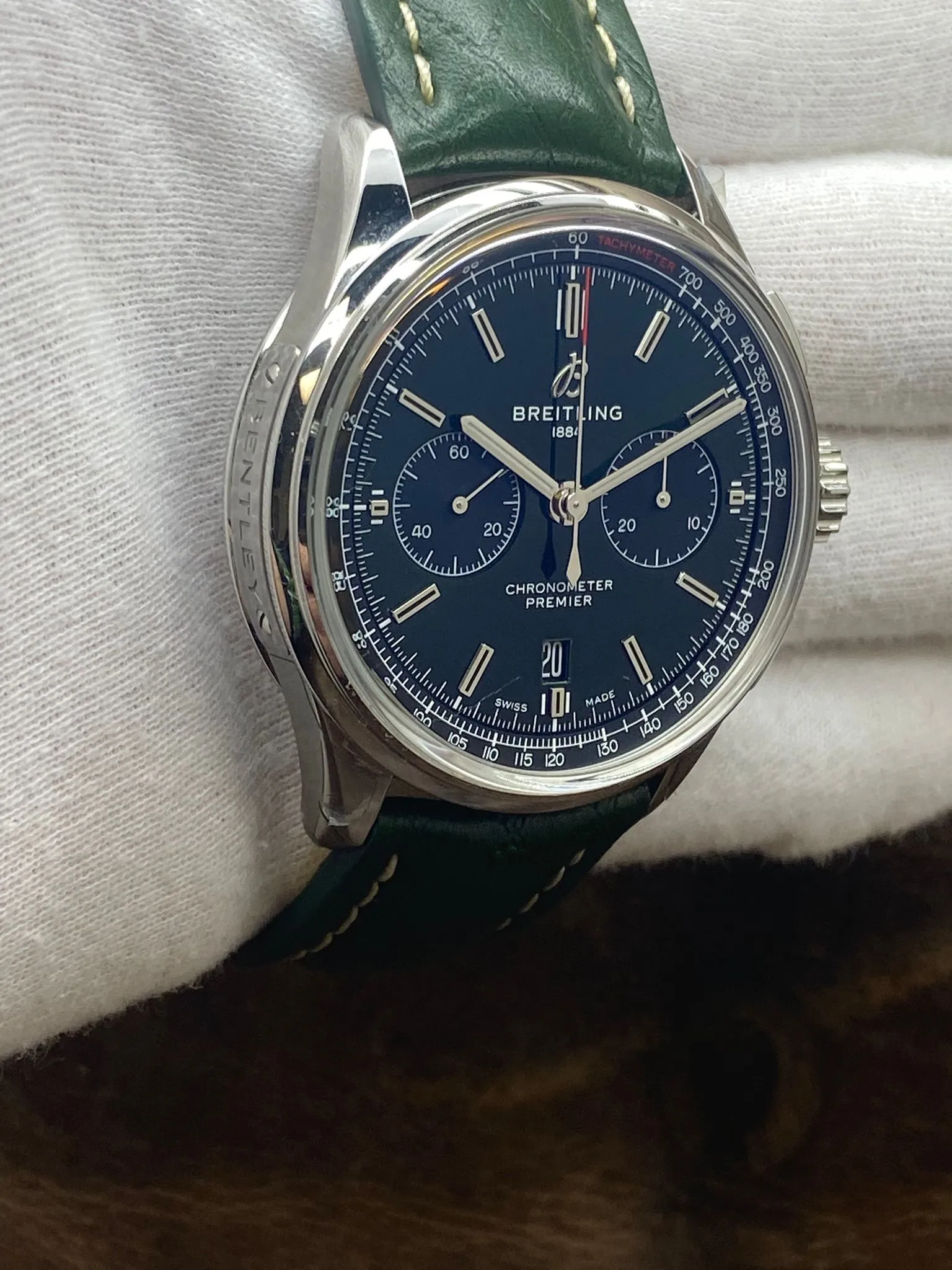Breitling Premier B01 Chronograph 42 AB0118 Green Dial Automatic Men's Watch
