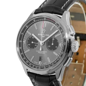 Breitling Premier B01 Chronograph 42mm Stainless Steel Gray Index Dial AB011822