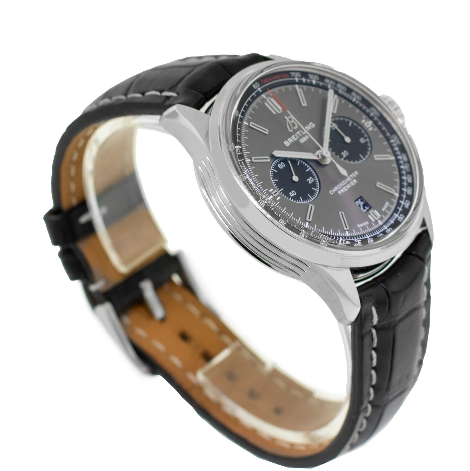 Breitling Premier B01 Chronograph 42mm Stainless Steel Gray Index Dial AB011822