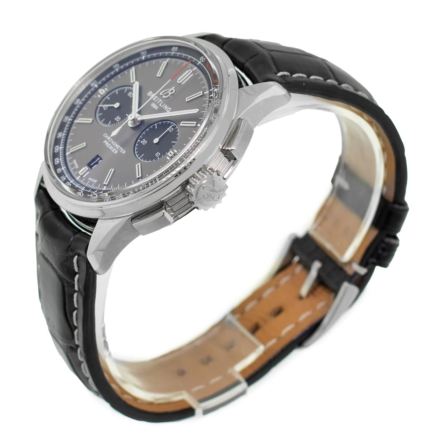 Breitling Premier B01 Chronograph 42mm Stainless Steel Gray Index Dial AB011822