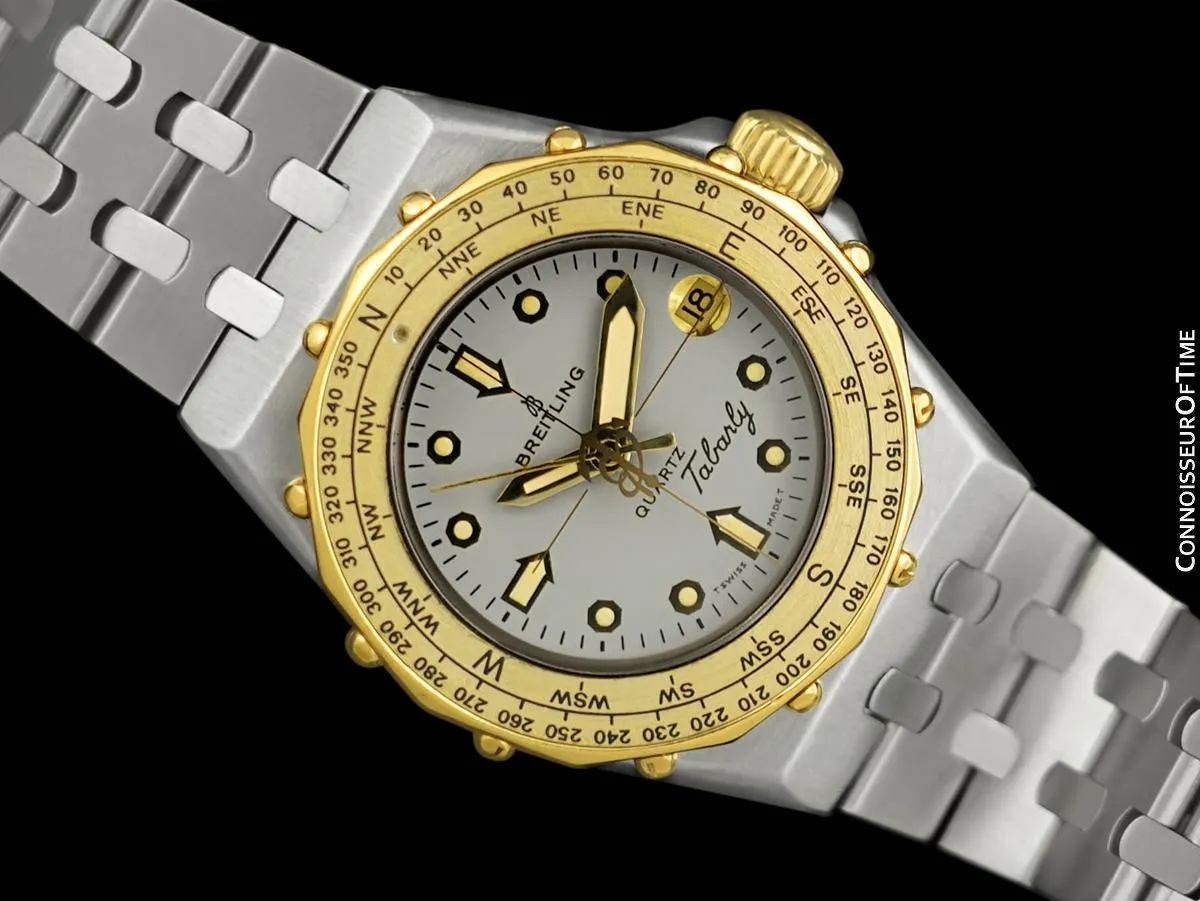 Breitling Éric Tabarly Ladies Wind Direction Bezel Yachting Watch, 80.790 - 18K Gold Plated & Stainless Steel