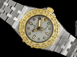 Breitling Éric Tabarly Ladies Wind Direction Bezel Yachting Watch, 80.790 - 18K Gold Plated & Stainless Steel