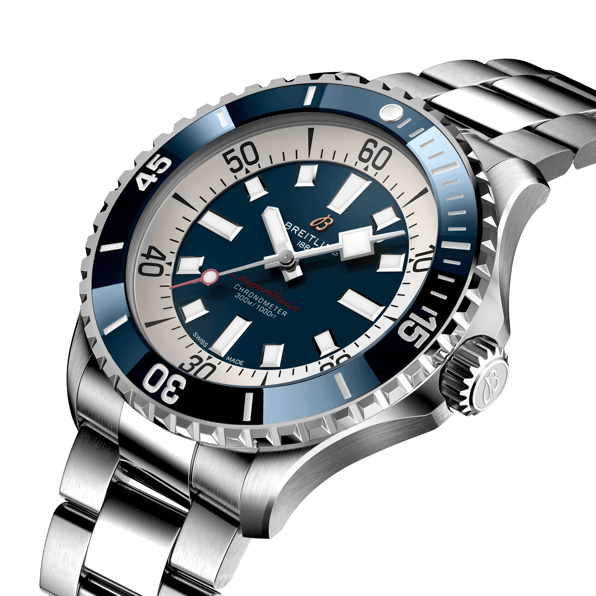 Breitling Superocean Blue Watch, 46mm