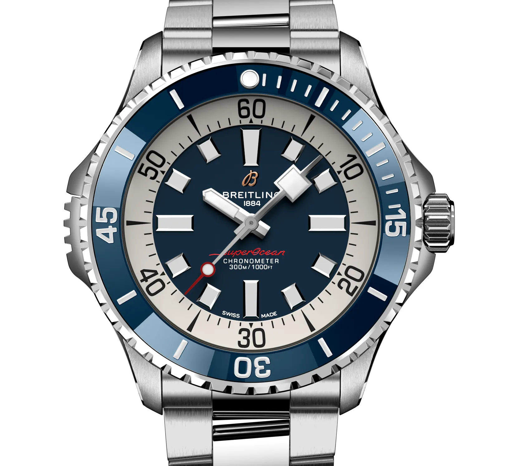 Breitling Superocean Blue Watch, 46mm