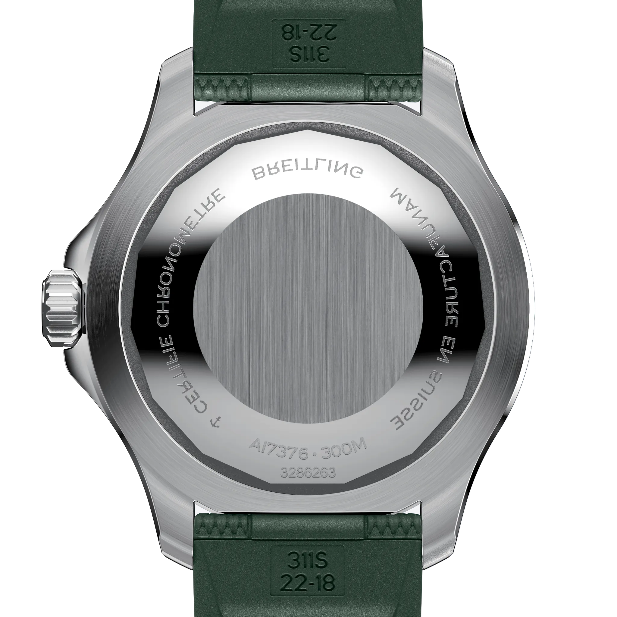 Breitling Superocean Green on Rubber Watch, 44mm