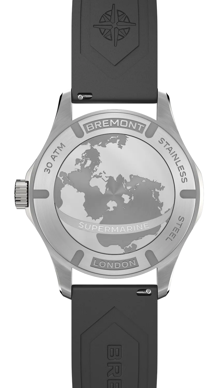 Bremont Supermarine 300M Date Black Rubber Watch