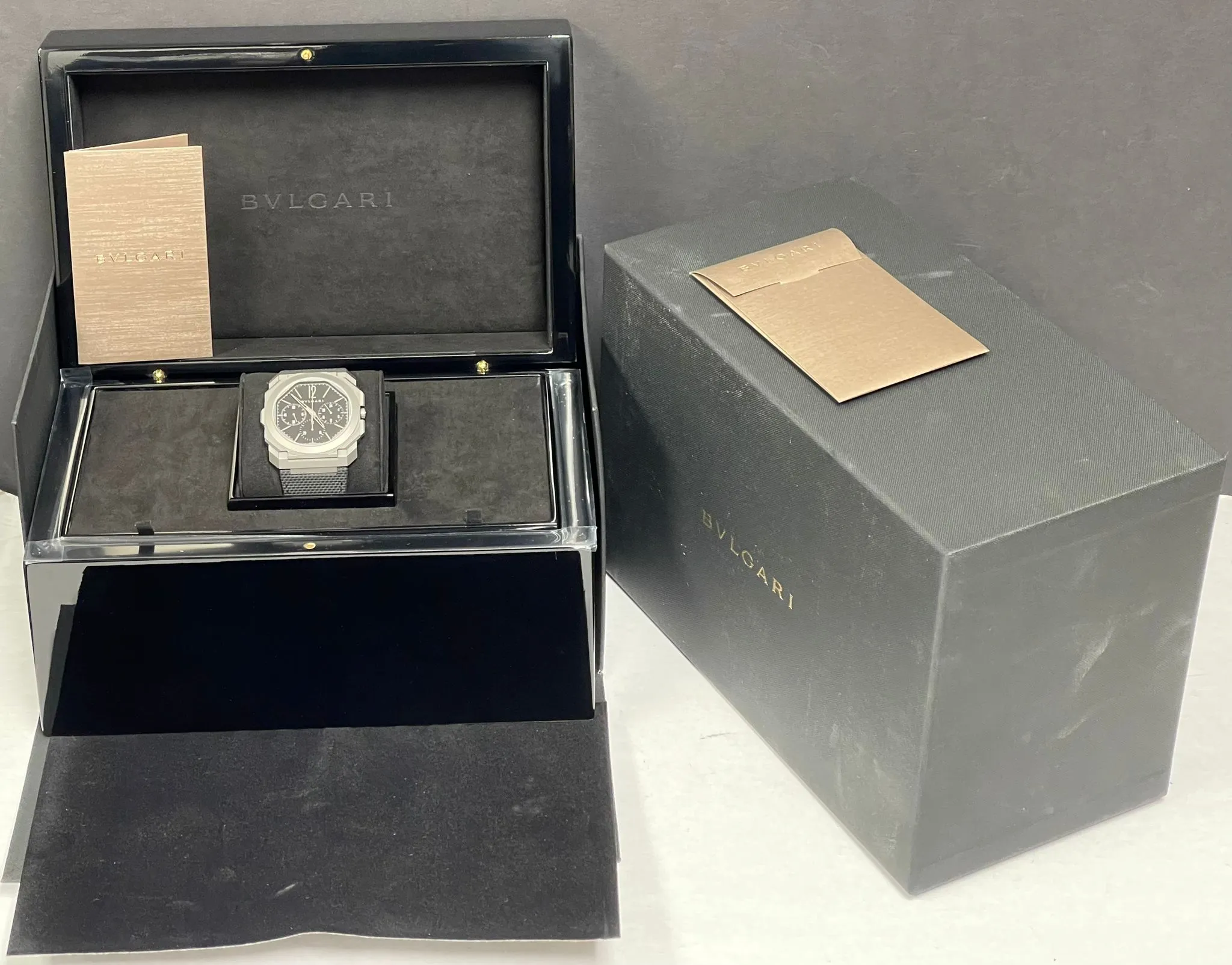 Bulgari OCTO FINISSIMO GMT Chronograph 103371 Black Dial Automatic Men's Watch