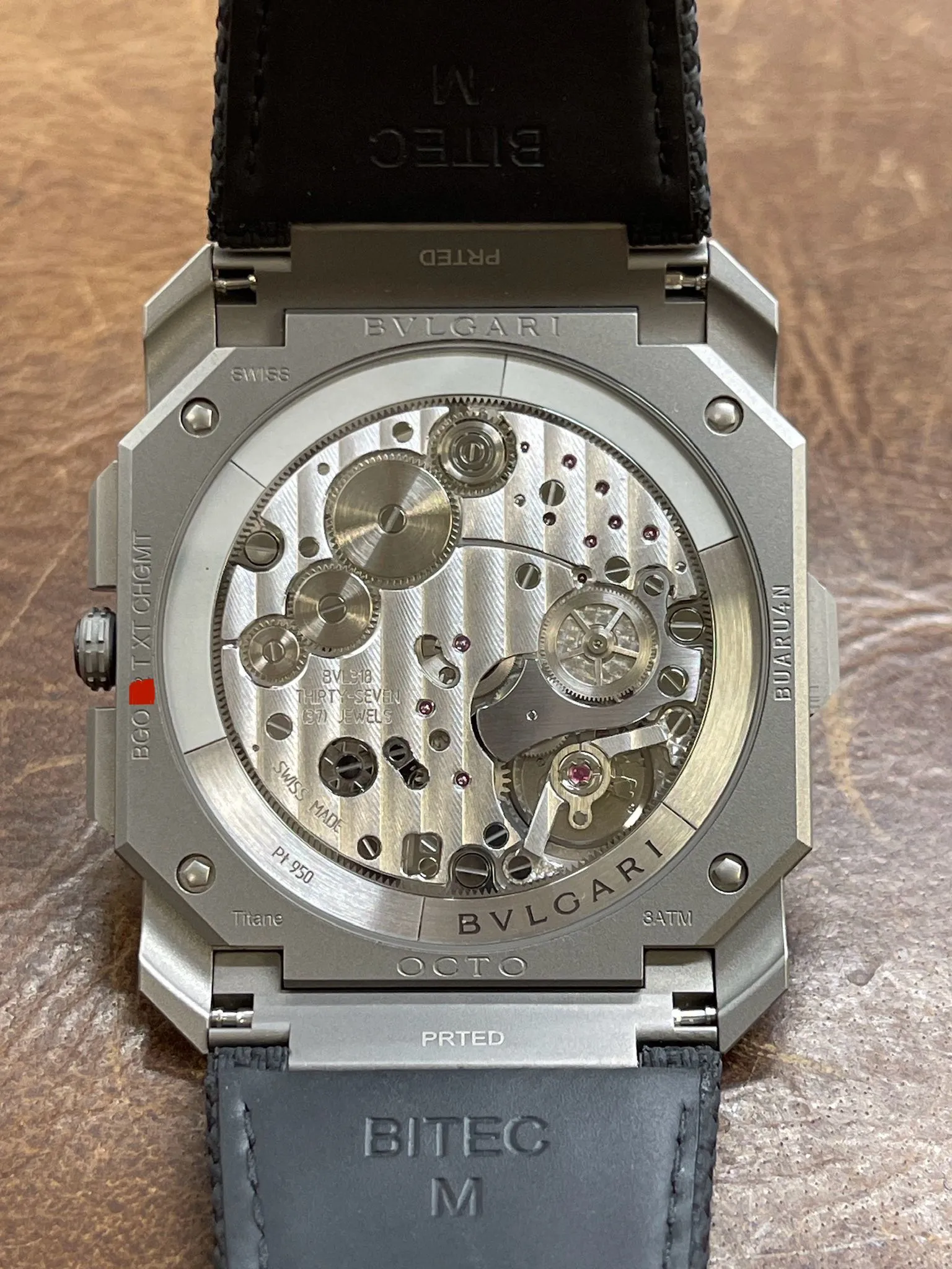 Bulgari OCTO FINISSIMO GMT Chronograph 103371 Black Dial Automatic Men's Watch