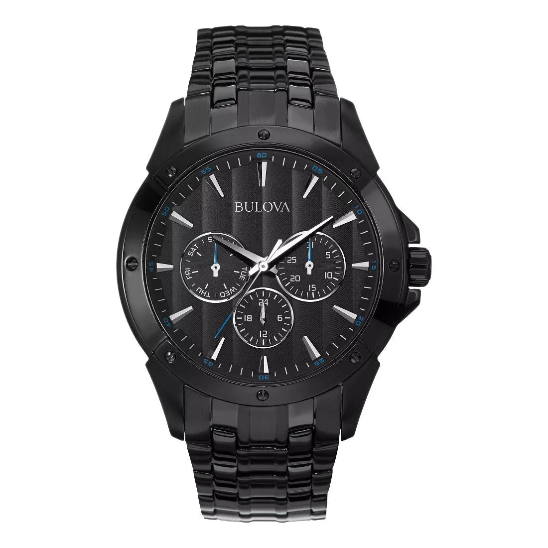 Bulova Classic Mens Chronograph Black Tone Black Dial Watch