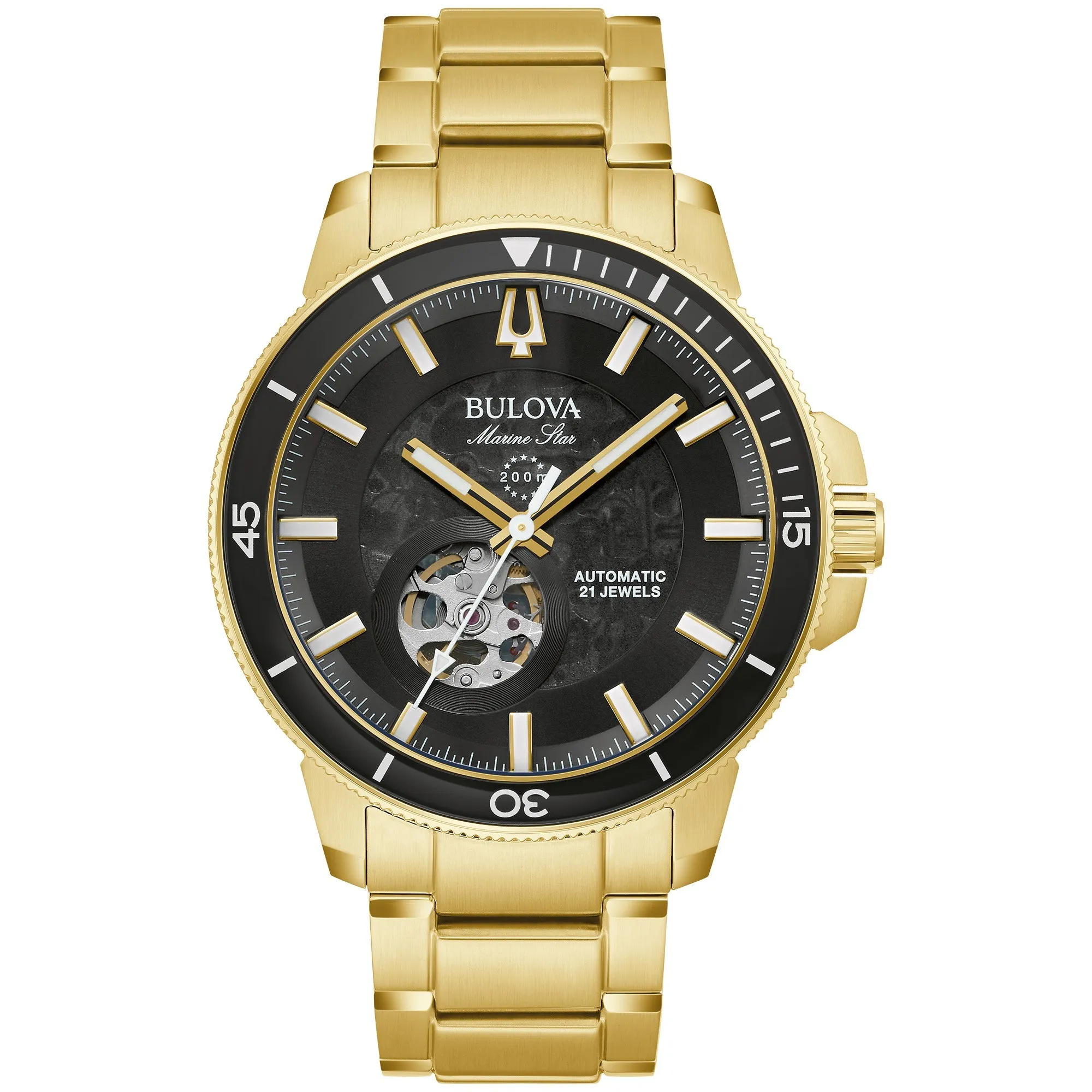 Bulova Performance Marine Star Mens Watch Stainless Steel
