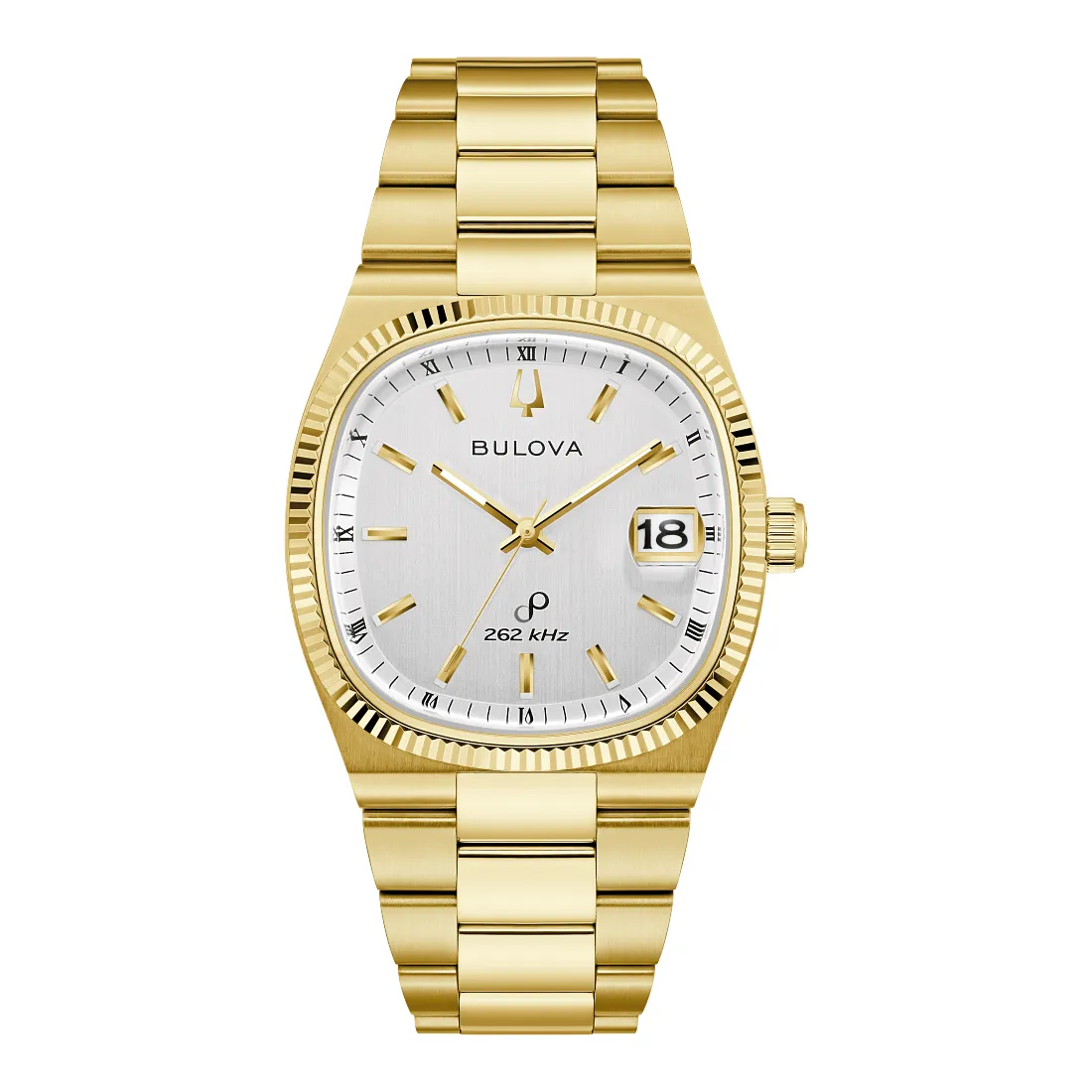 Bulova Super Seville Mens Gold Tone White Dial Watch