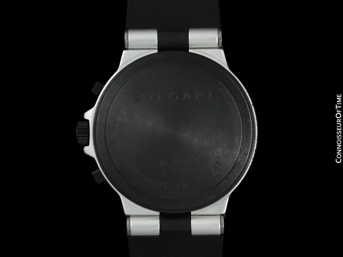 Bvlgari Bulgari Diagono Mens Panda Dial Chronograph Watch, AL38TA - Aluminum & Rubber