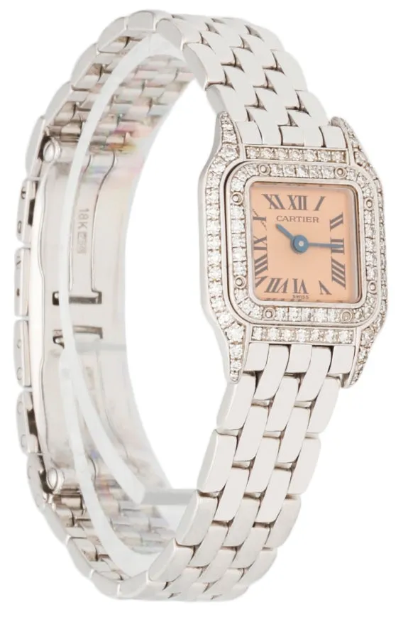 Cartier Mini WF3244F3/2363 18K White Gold Diamond Box & Papers