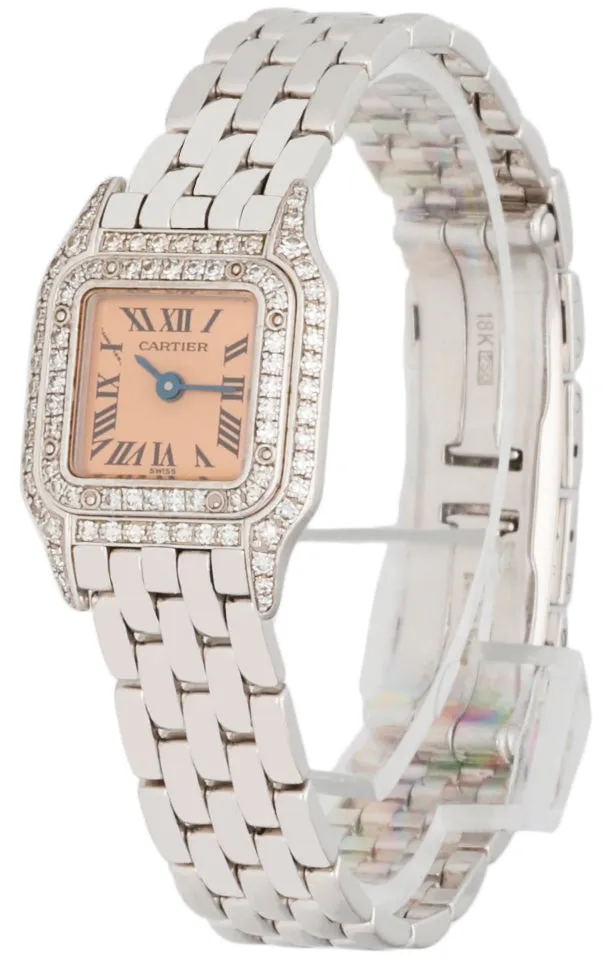 Cartier Mini WF3244F3/2363 18K White Gold Diamond Box & Papers