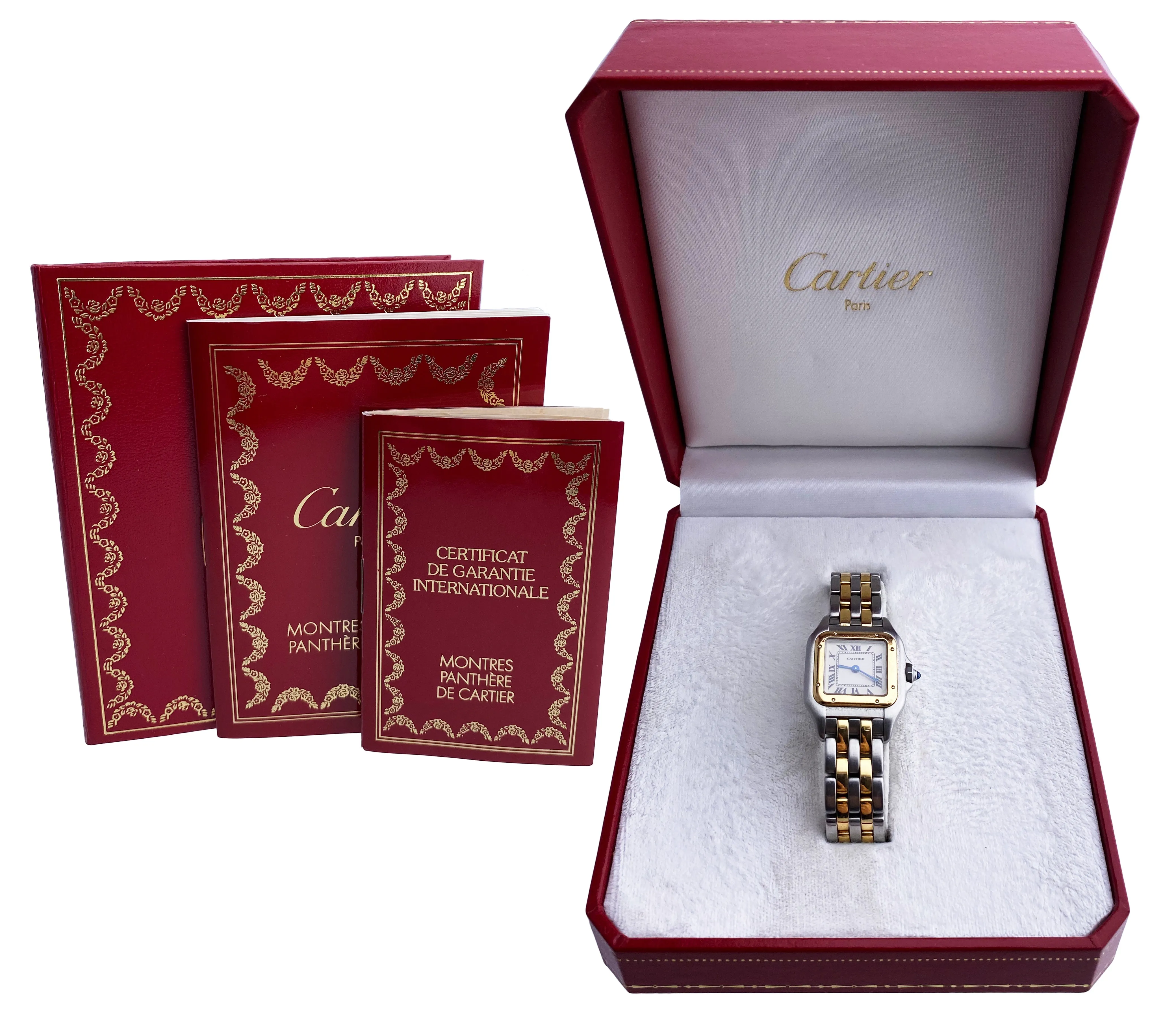 Cartier Panthere 1120 Two Rows Ladies Watch Box & Papers