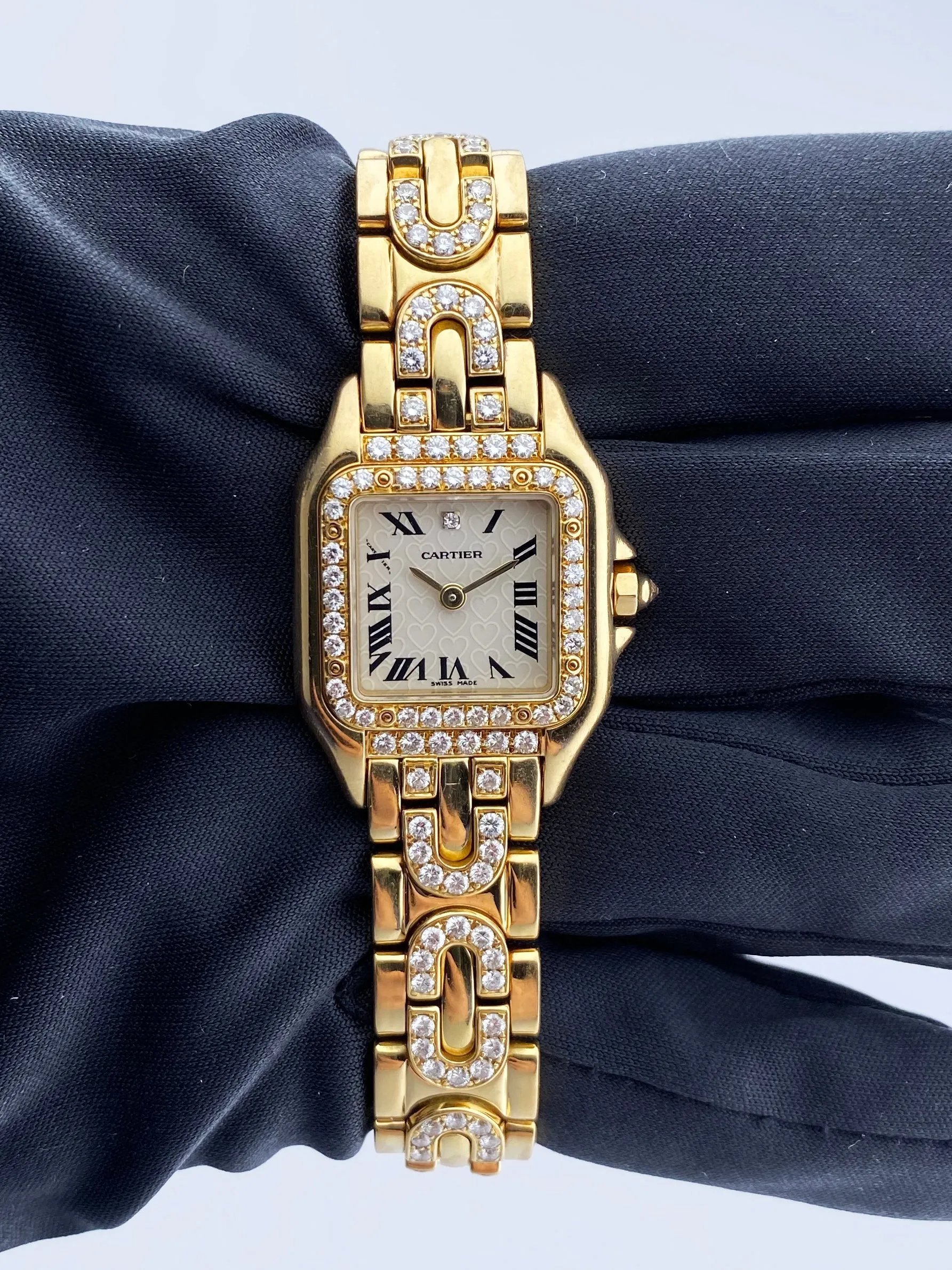 Cartier Panthere 1280/2 18K Yellow Gold & Diamond Ladies Watch