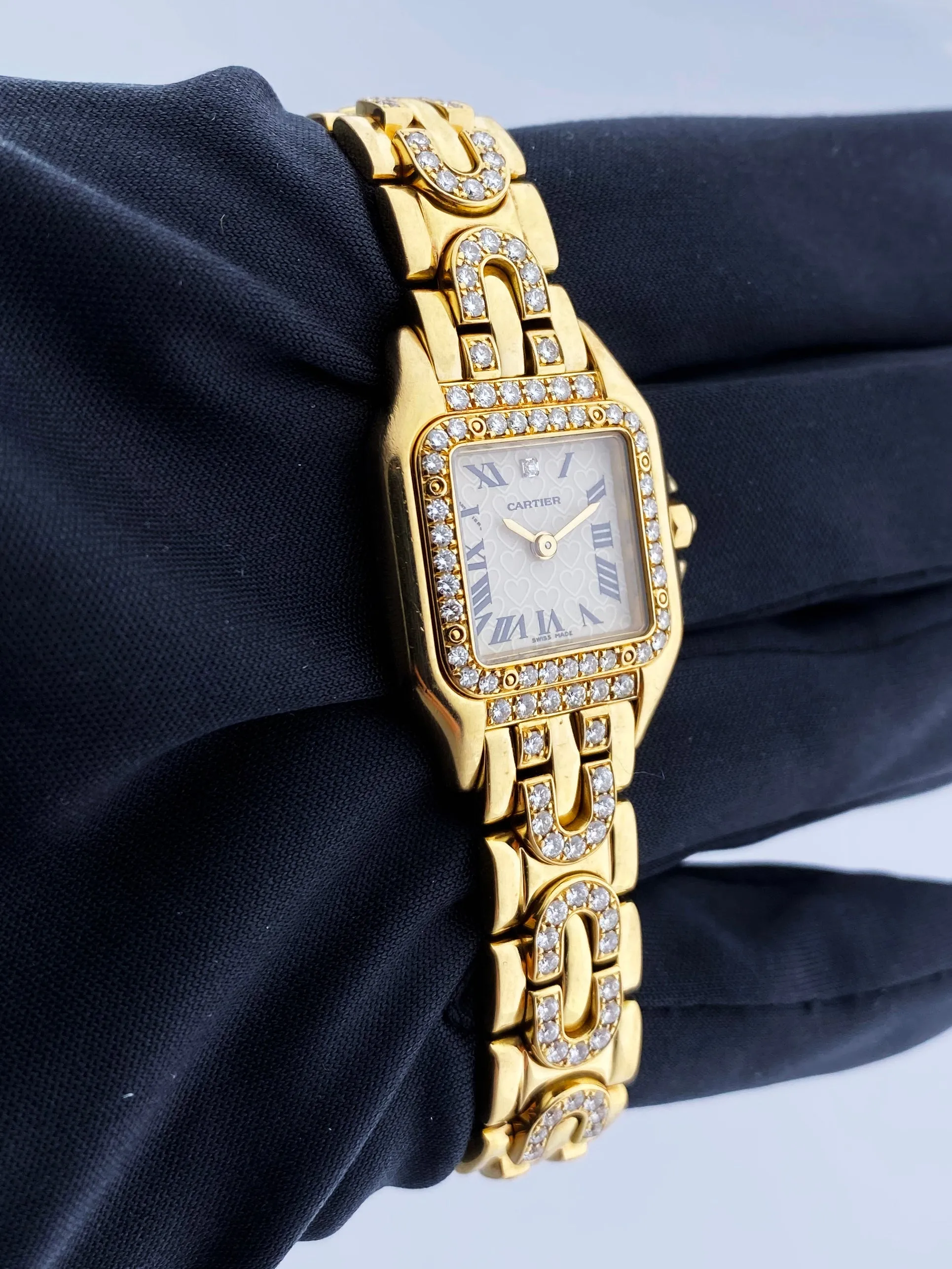 Cartier Panthere 1280/2 18K Yellow Gold & Diamond Ladies Watch