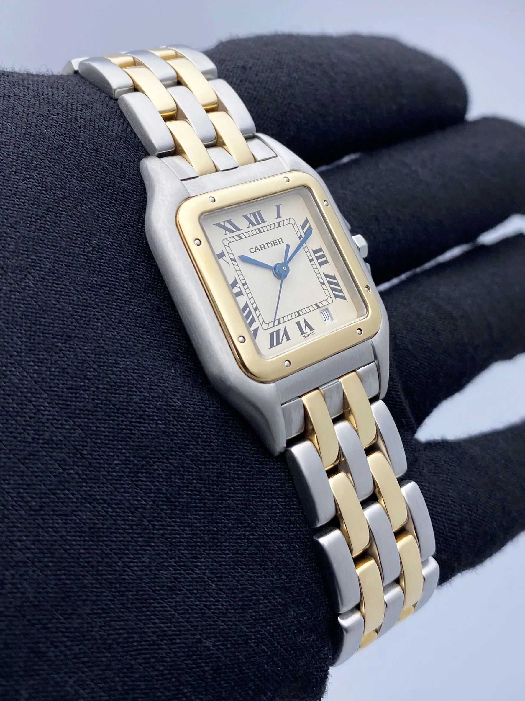 Cartier Panthere 83949 Two Rows Midsize Ladies Watch Box Papers