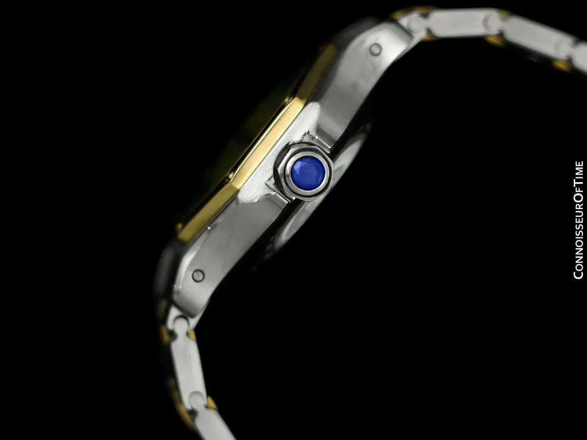 Cartier Santos Octagon Ladies Watch, Automatic - Stainless Steel & 18K Gold