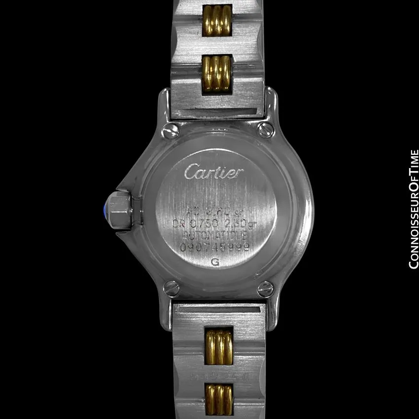 Cartier Santos Octagon Ladies Watch, Automatic - Stainless Steel & 18K Gold