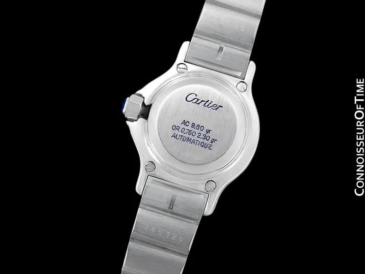 Cartier Santos Octagon Ladies Watch, Automatic - Stainless Steel & 18K Gold