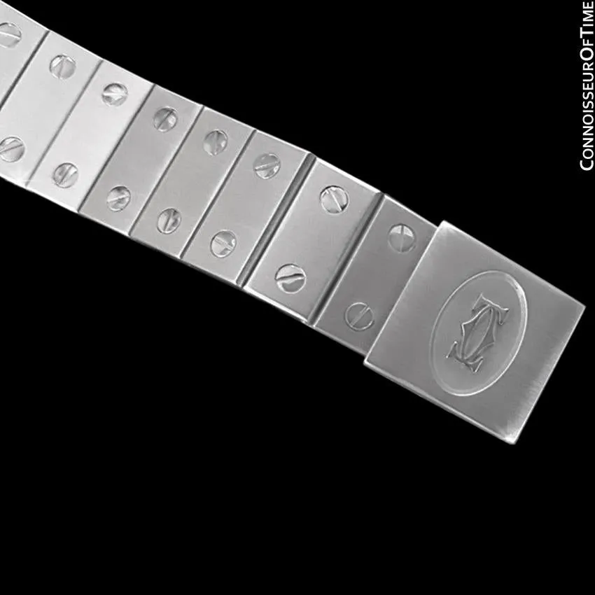 Cartier Santos Octagon Mens Midsize Watch, Automatic - Stainless Steel and Diamonds