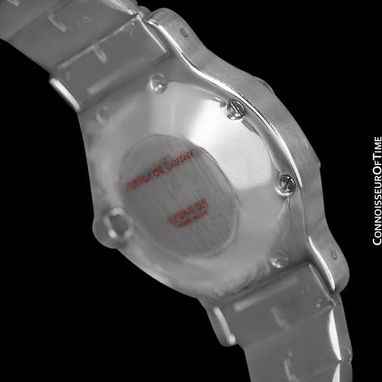 Cartier Santos Octagon Mens Midsize Watch, Automatic - Stainless Steel
