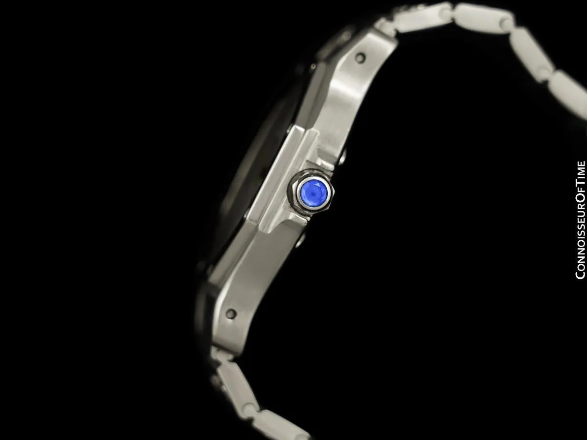 Cartier Santos Octagon Mens Unisex Midsize Watch, Automatic - Stainless Steel