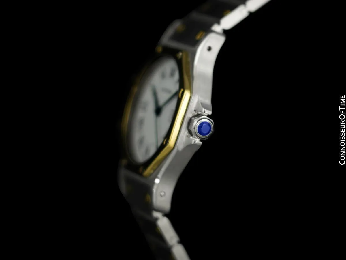 Cartier Santos Octagon Mens Unisex Watch, Automatic - Stainless Steel & 18K Gold