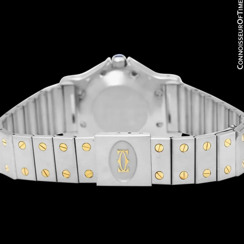 Cartier Santos Octagon Mens Unisex Watch, Automatic - Stainless Steel & 18K Gold