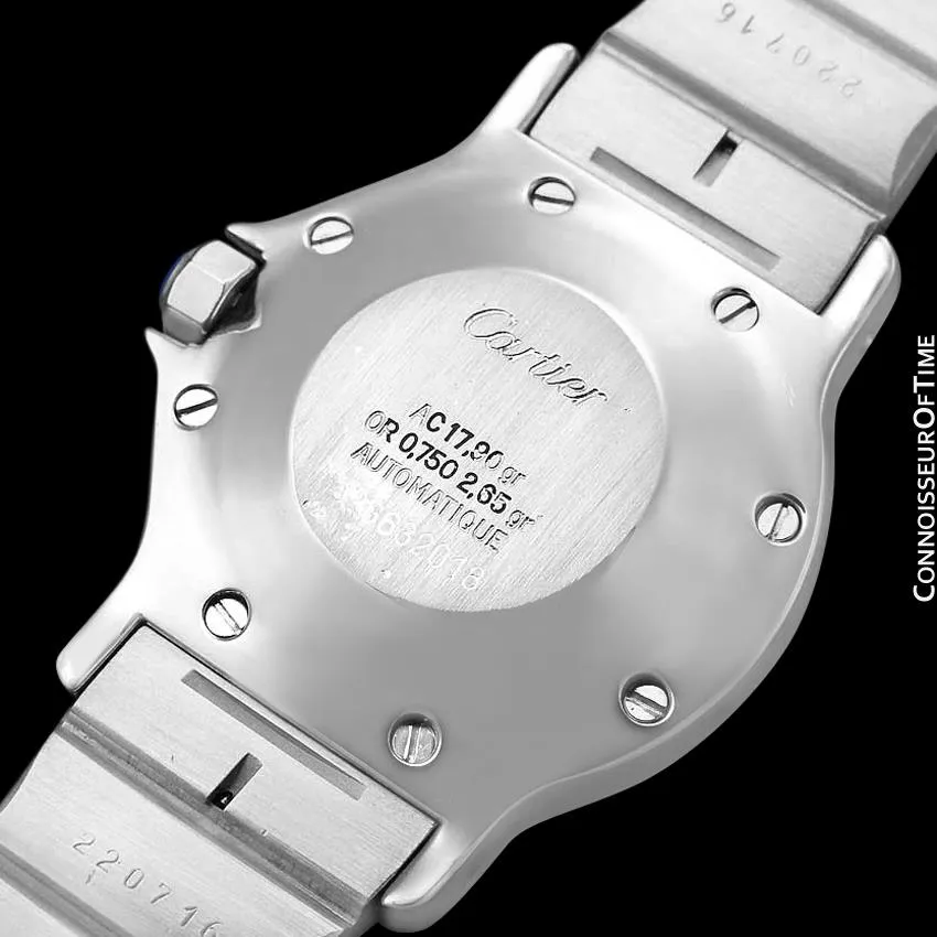 Cartier Santos Octagon Mens Unisex Watch, Automatic - Stainless Steel & 18K Gold