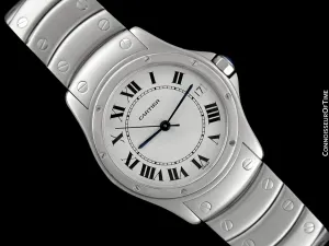 Cartier Santos Ronde Mens Watch, Automatic - Stainless Steel