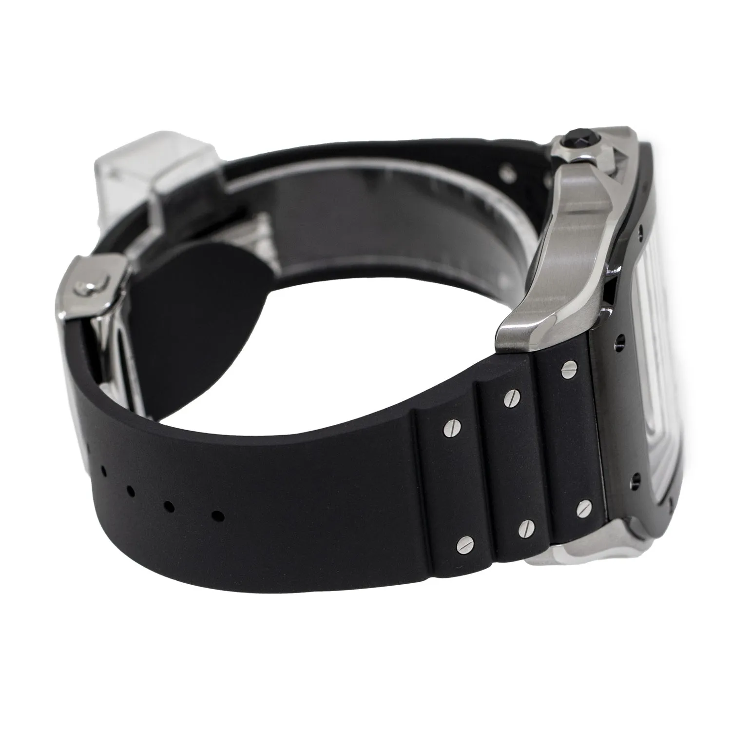 Cartier Santos XL Chronograph 43.3mm Stainless Steel Silver Dial WSSA0017