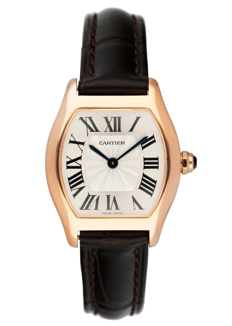 Cartier Tortue W1556360 18K Rose Gold Ladies Watch