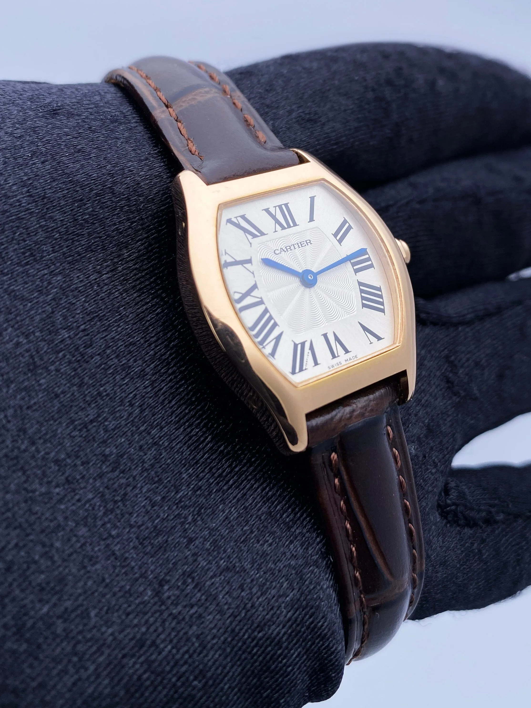 Cartier Tortue W1556360 18K Rose Gold Ladies Watch