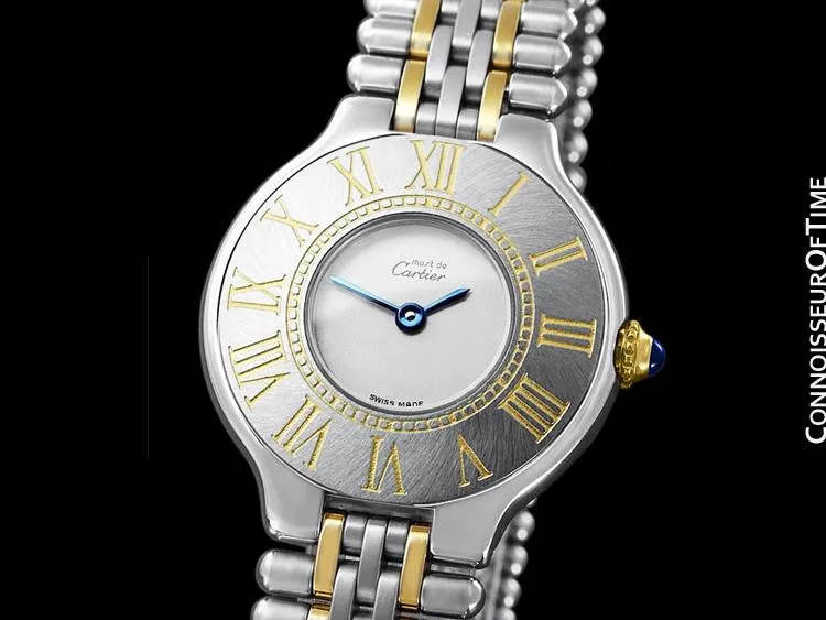 Cartier Must De 21C Ladies Watch - Stainless Steel & 18K Gold