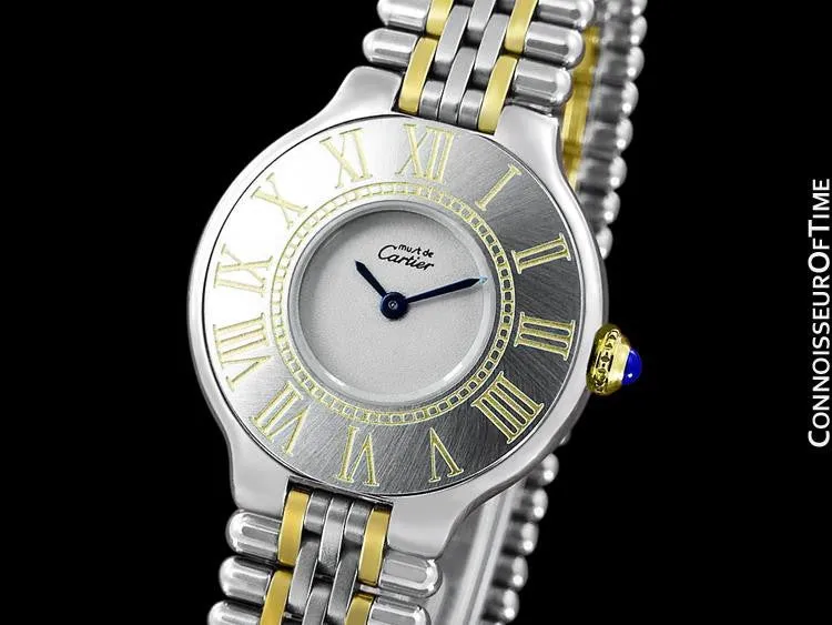 Cartier Must De 21C Ladies Watch - Stainless Steel & 18K Gold