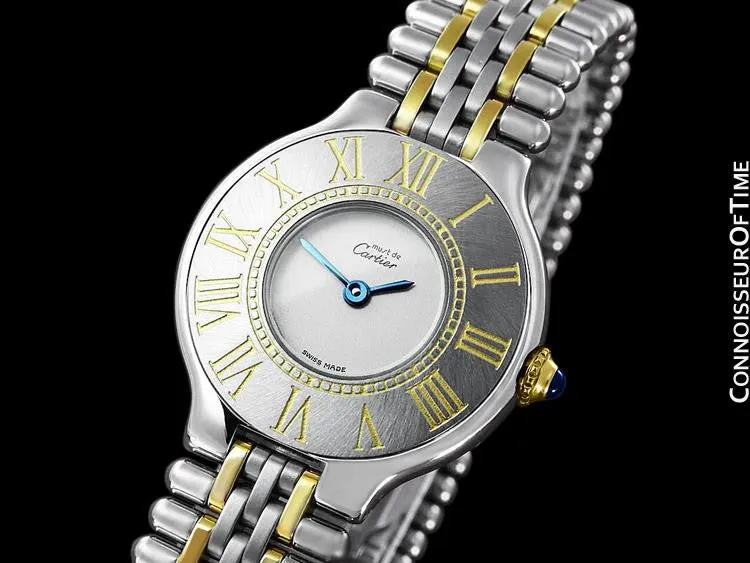 Cartier Must De 21C Ladies Watch - Stainless Steel & 18K Gold