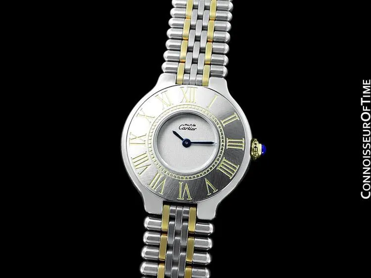 Cartier Must De 21C Ladies Watch - Stainless Steel & 18K Gold