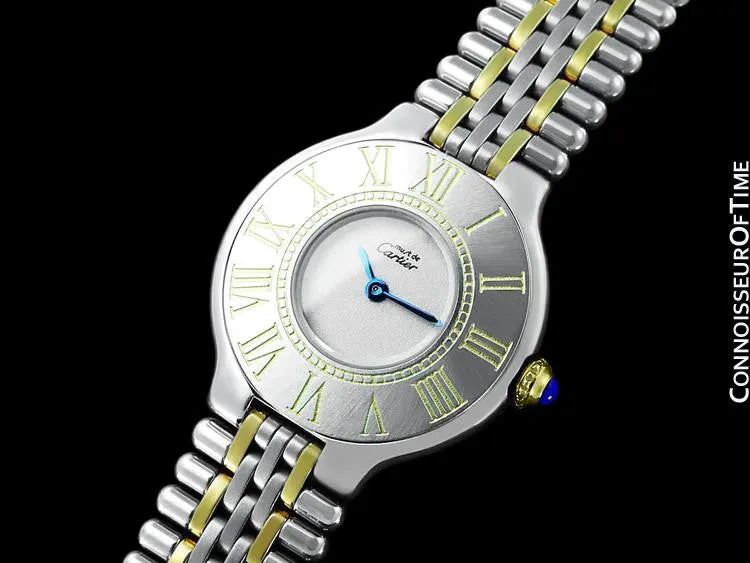 Cartier Must De 21C Ladies Watch - Stainless Steel & 18K Gold