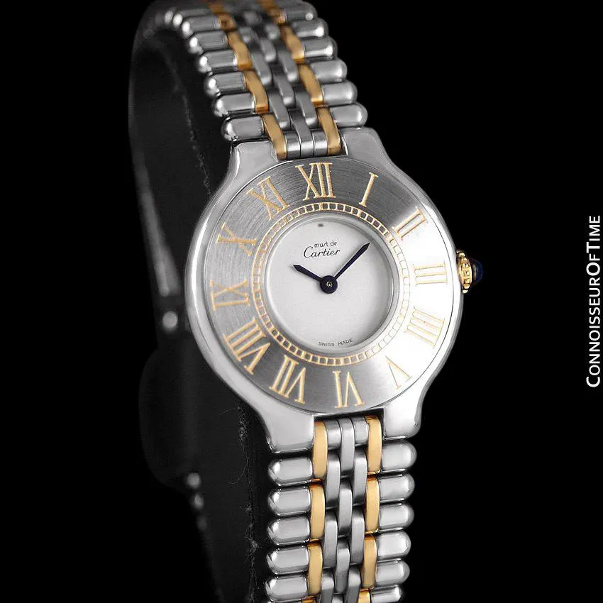 Cartier Must De 21C Ladies Watch - Stainless Steel & 18K Gold