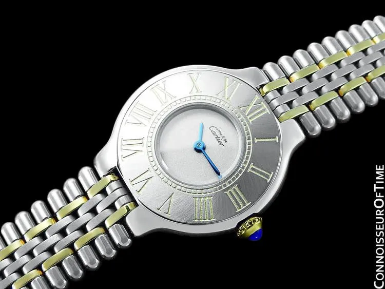 Cartier Must De 21C Ladies Watch - Stainless Steel & 18K Gold