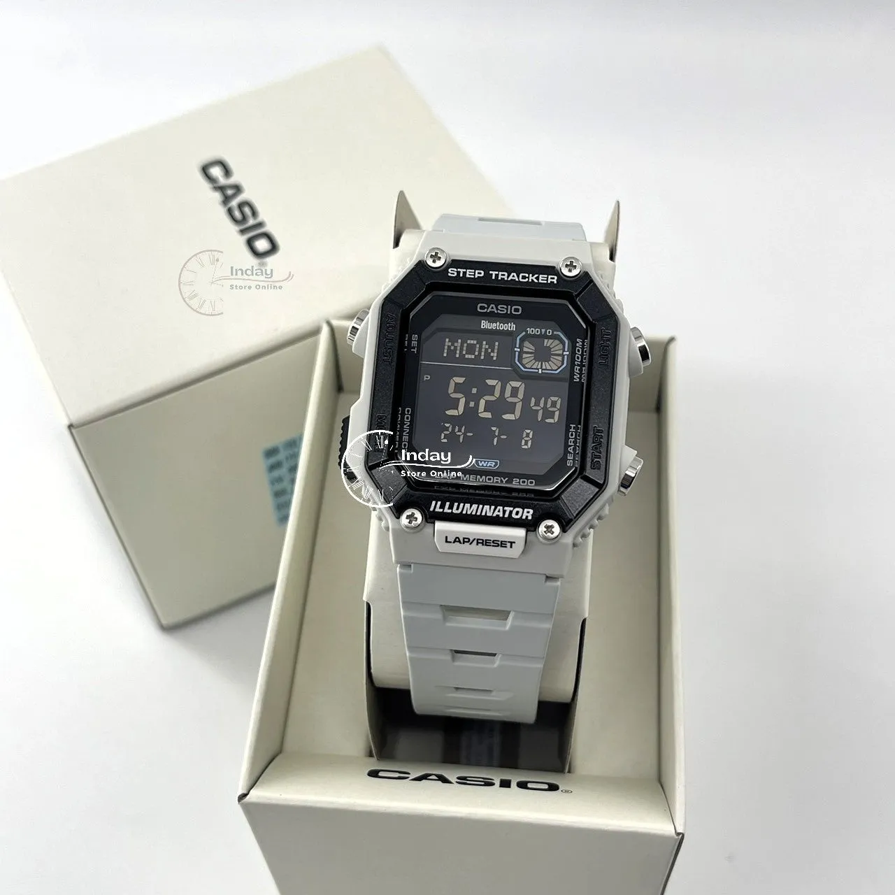 Casio Digital Men's Watch WS-B1000-8B Step Tracker Mobile link (Wireless linking using Bluetooth®)