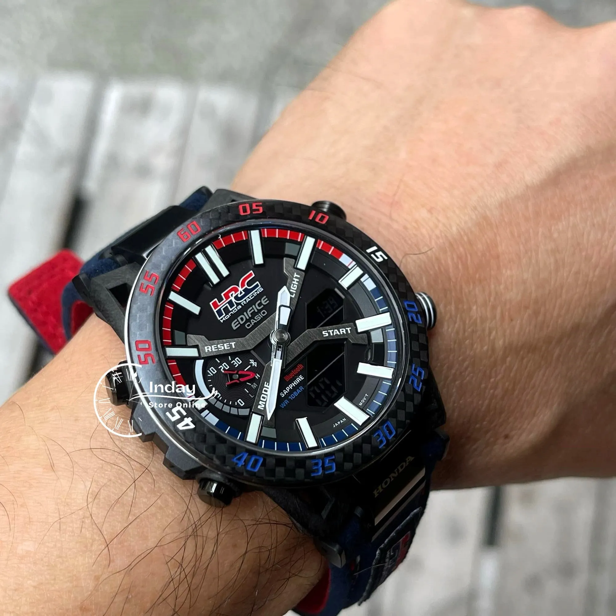 Casio Edifice Men's Watch ECB-2000HR-1A SOSPENSIONE Honda Racing Collaboration Mobile Link Bluetooth Tough Solar