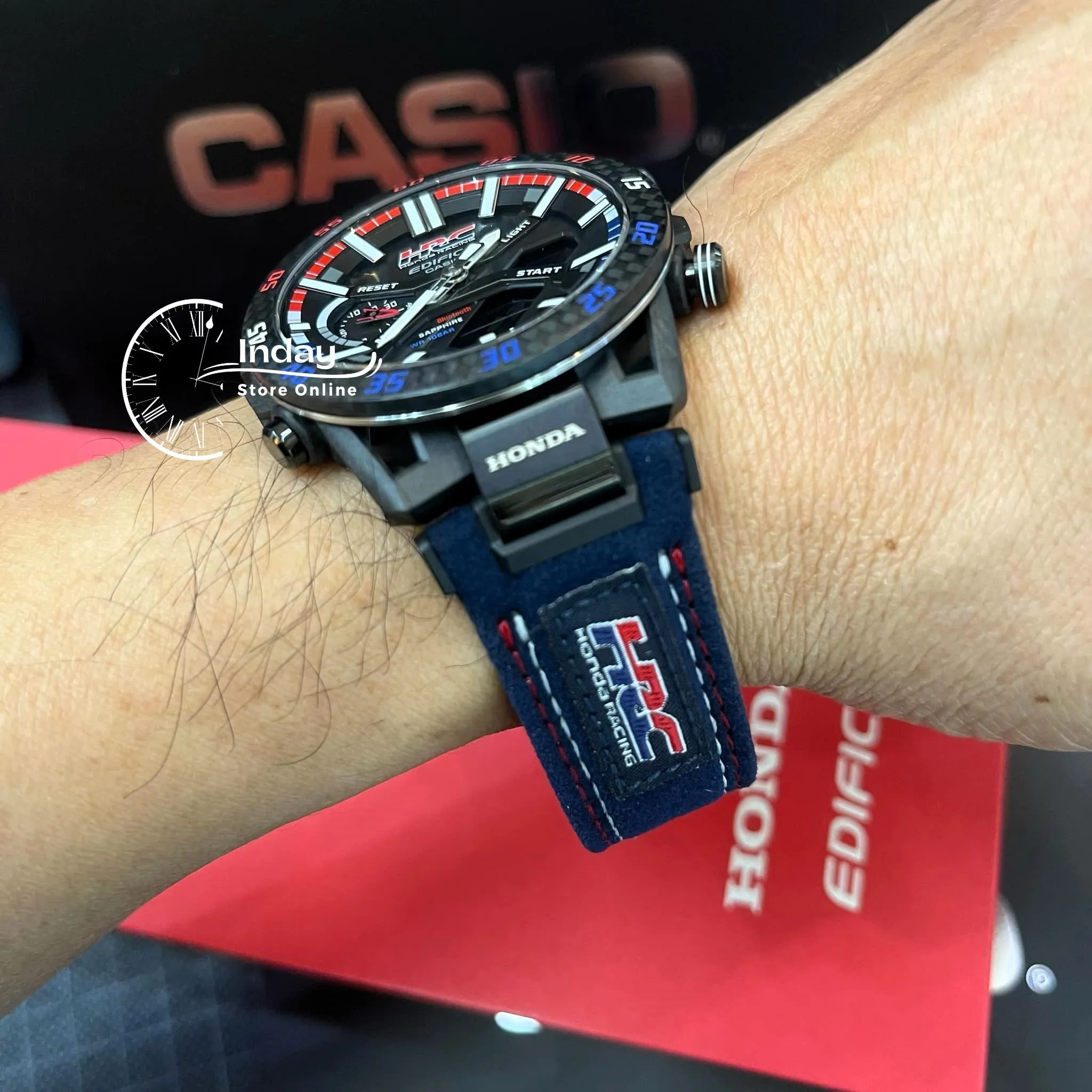Casio Edifice Men's Watch ECB-2000HR-1A SOSPENSIONE Honda Racing Collaboration Mobile Link Bluetooth Tough Solar