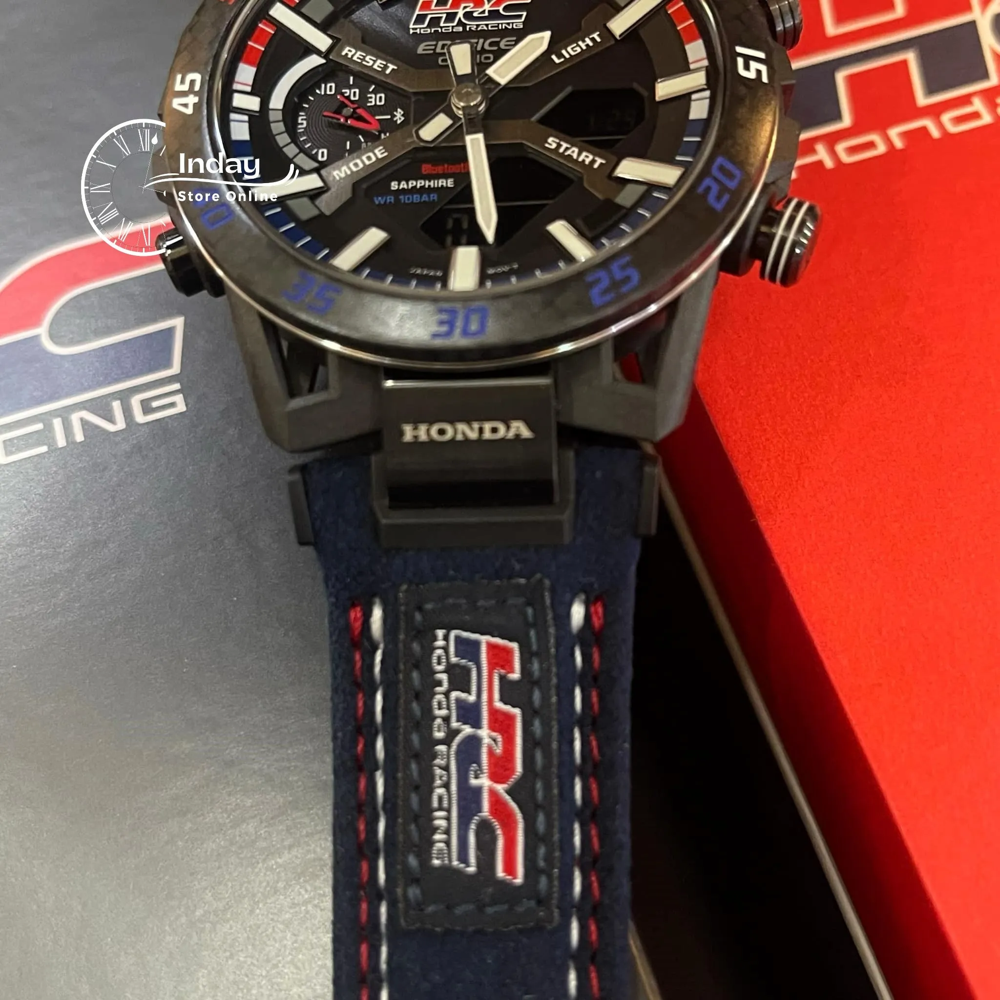 Casio Edifice Men's Watch ECB-2000HR-1A SOSPENSIONE Honda Racing Collaboration Mobile Link Bluetooth Tough Solar