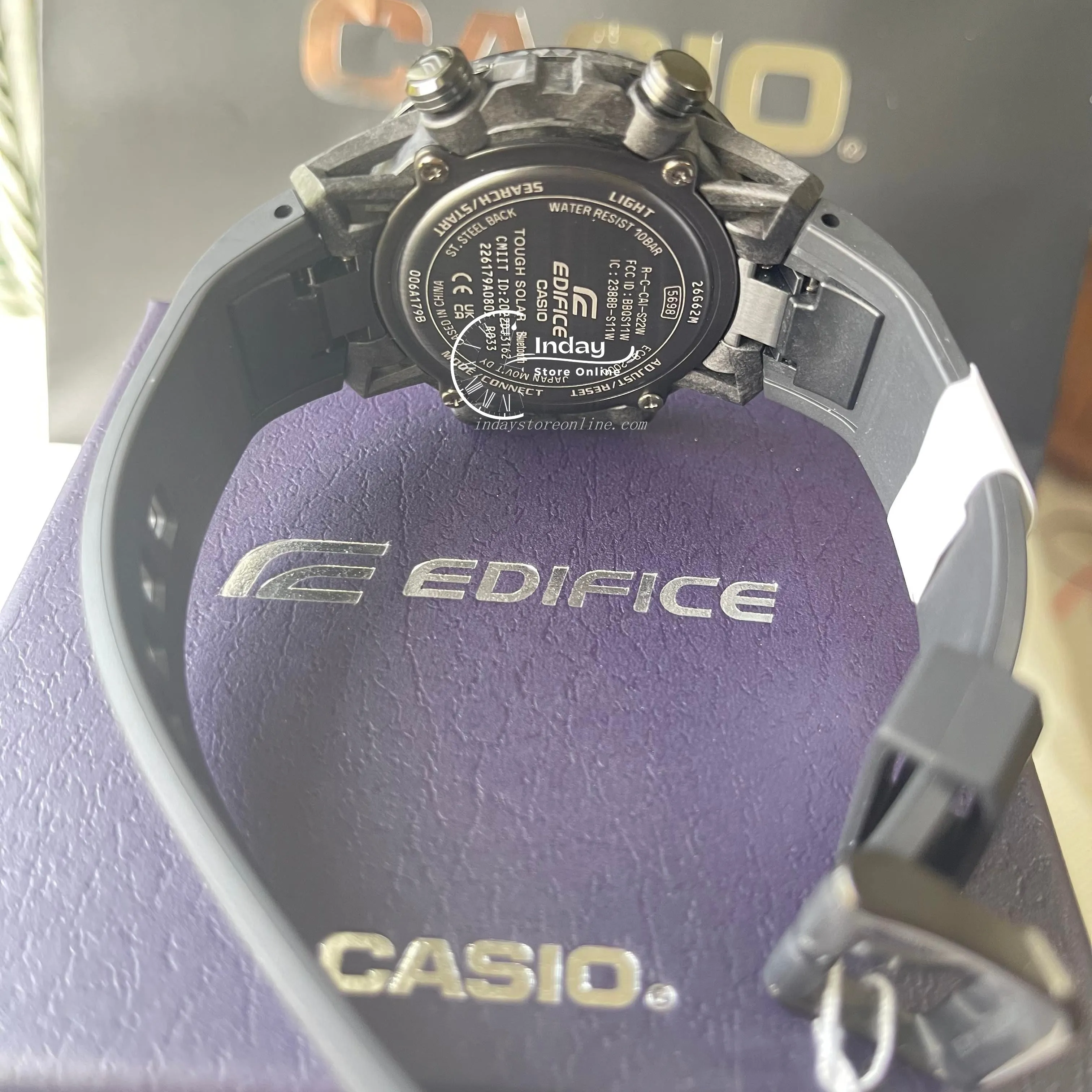 Casio Edifice Men's Watch ECB-2000PB-1A Edifice Sospensione Tough Solar Mobile link Bluetooth
