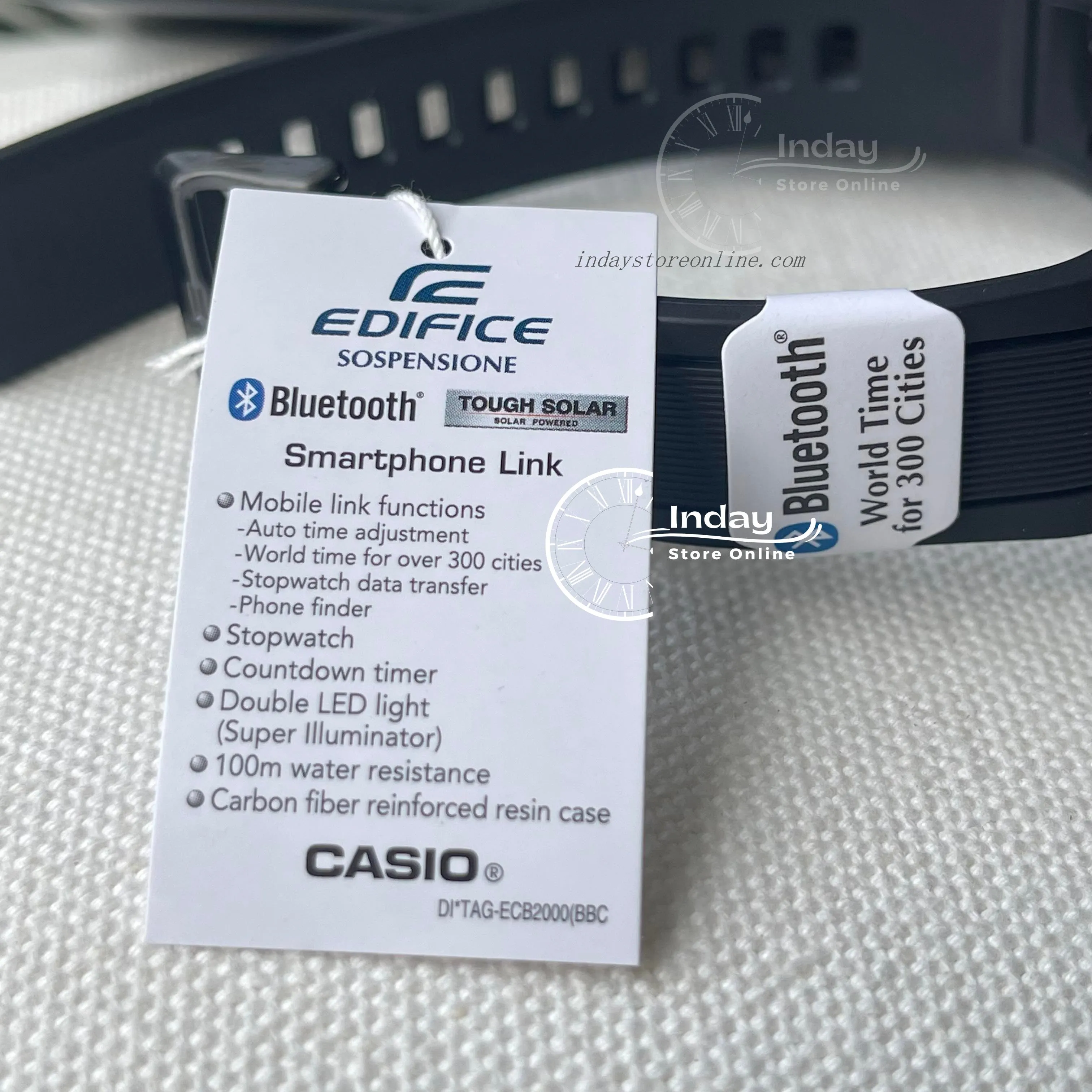 Casio Edifice Men's Watch ECB-2000PB-1A Edifice Sospensione Tough Solar Mobile link Bluetooth
